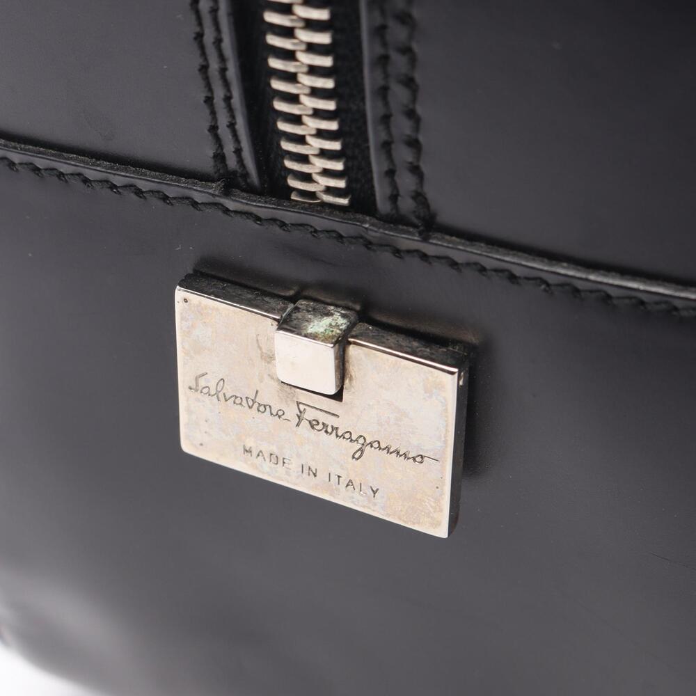 Salvatore Ferragamo Gancini Leather Bag Black - Picture 5 of 12